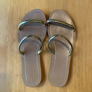 Jcrew slip on sandals